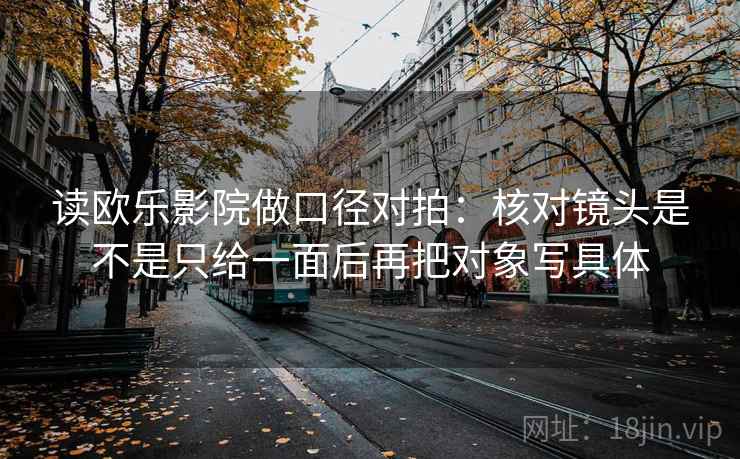读欧乐影院做口径对拍：核对镜头是不是只给一面后再把对象写具体  第2张